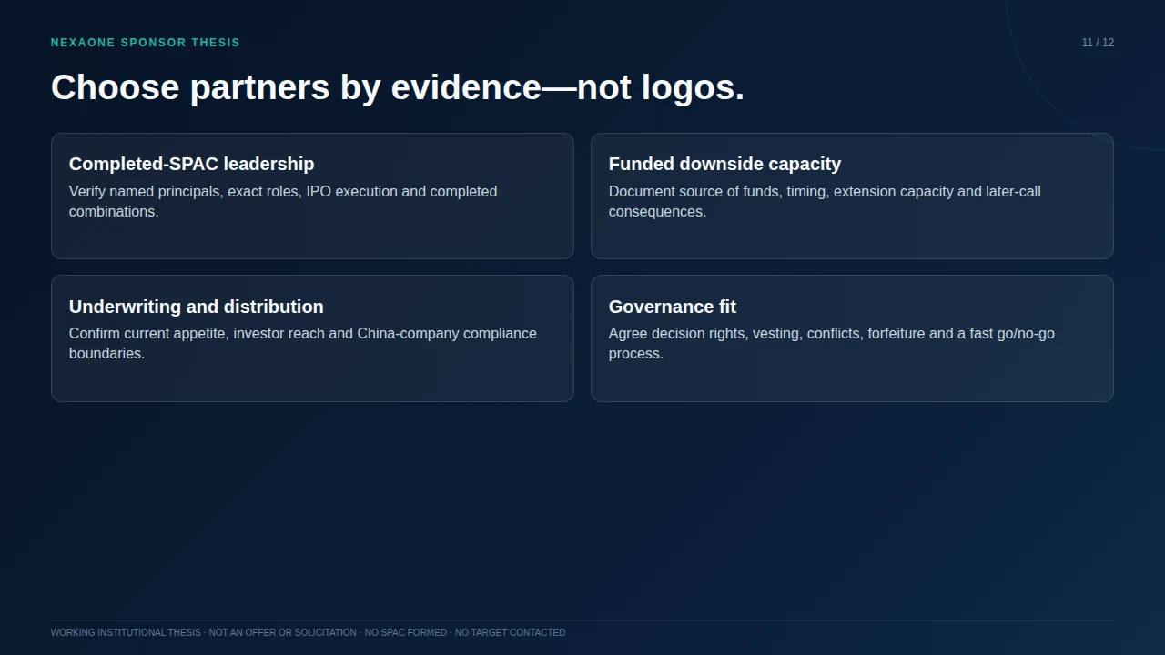 NexaOne sponsor thesis slide 11 of 12